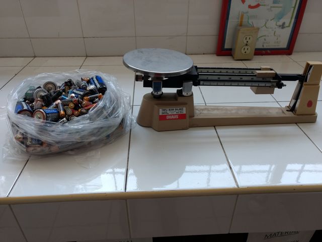 Se procedió a pesar lo colectado